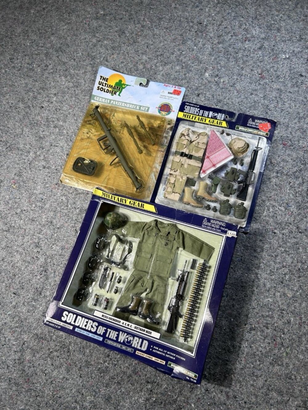 Vintage Military Gear Lot 3 Sets 1:6 Ultimate Soldier Soldiers of World 12